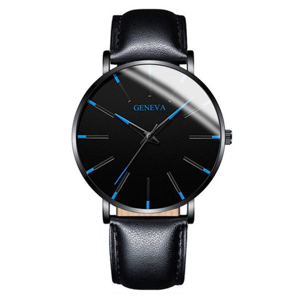 Fashion blue needle men's watch