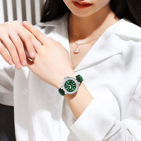Diamond Green Submariner Ladies Watch - 图片 2
