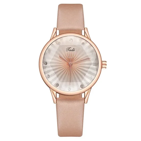 Fashion diamond ladies watch female watch quartz watch leather belt watch - 图片 4