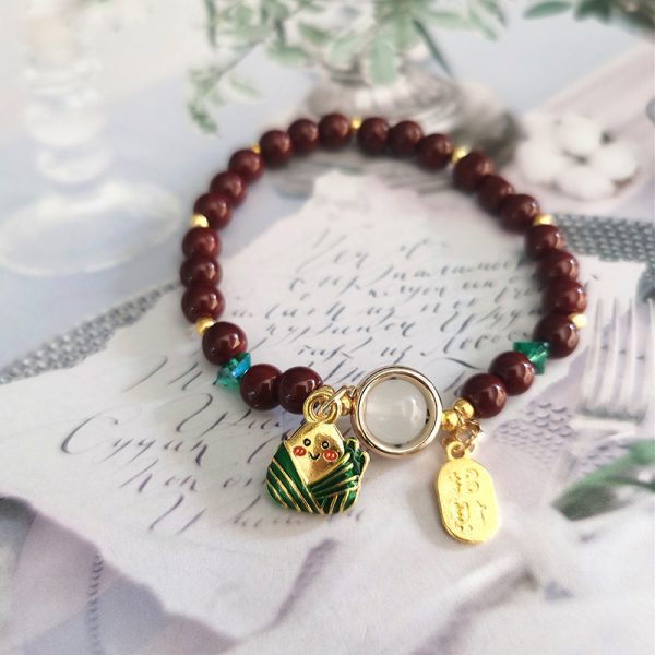 TikTok Internet Celebrity Cat's Eye Imitation Blue Moonlight Ins Niche Peace and Joy Pendant Bracelet Female Girlfriend Student Gift - 图片 51