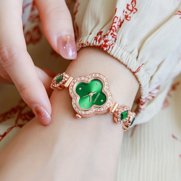 Clover quartz jade watch - 图片 3