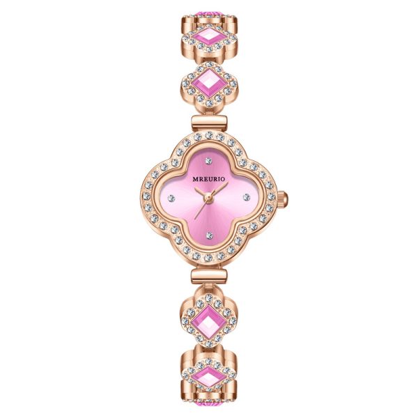 Clover quartz jade watch - 图片 4