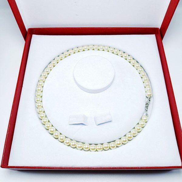 Imitation natural freshwater pearl necklace mother chain with agate pendant chain live drainage products in stock manufacturers wholesale - 图片 2