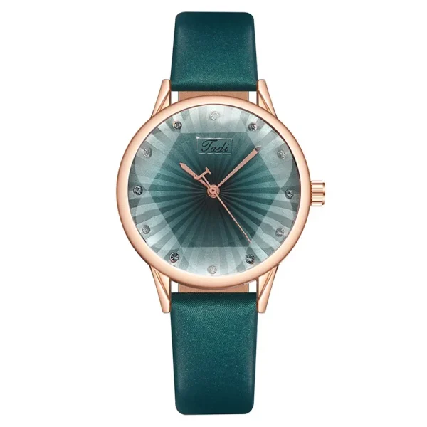 Fashion diamond ladies watch female watch quartz watch leather belt watch - 图片 5