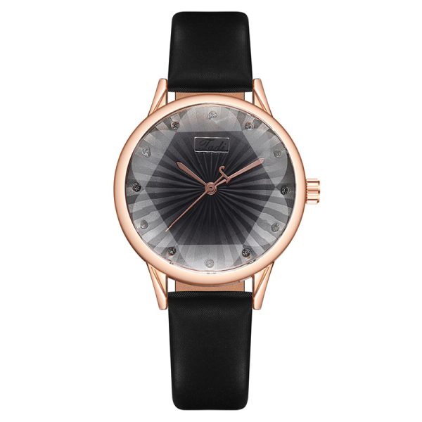 Fashion diamond ladies watch female watch quartz watch leather belt watch - 图片 9