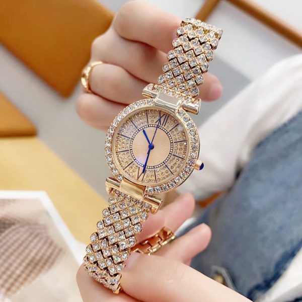 Douyin Internet celebrity full diamond ladies watch female watch quartz watch bracelet watch - 图片 5