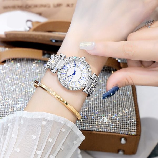 Douyin Internet celebrity full diamond ladies watch female watch quartz watch bracelet watch - 图片 3