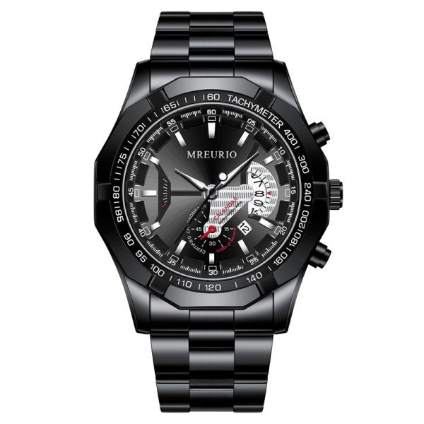 Wrist Watch Non-mechanical Watch Large Dial Men's Watch Men's Watch Super Large New Concept Calendar Creative Steel Belt One Piece - 图片 12