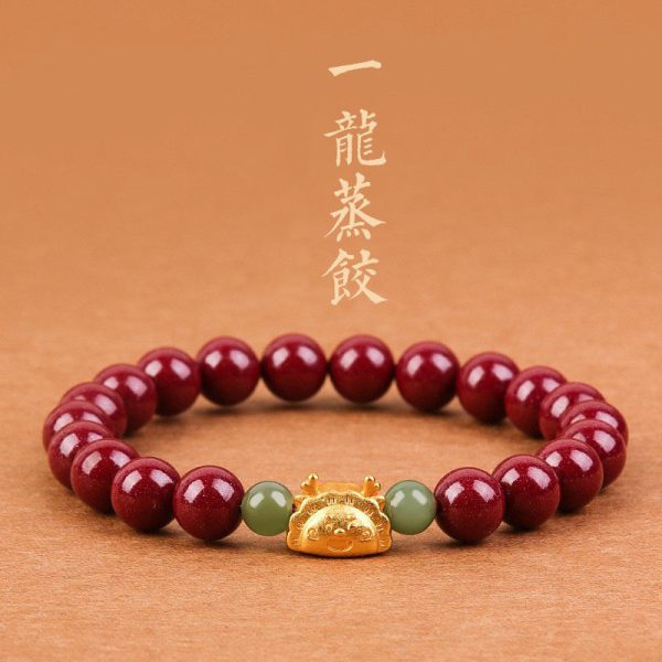TikTok Internet Celebrity Cat's Eye Imitation Blue Moonlight Ins Niche Peace and Joy Pendant Bracelet Female Girlfriend Student Gift - 图片 15