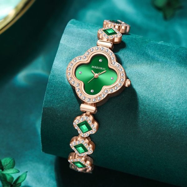 Clover quartz jade watch - 图片 7