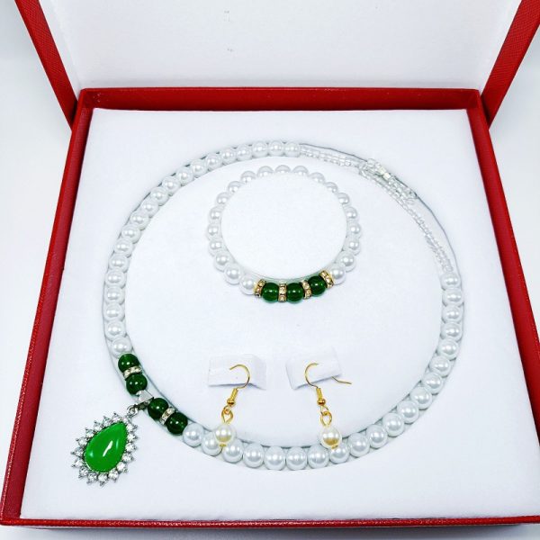 Imitation natural freshwater pearl necklace mother chain with agate pendant chain live drainage products in stock manufacturers wholesale