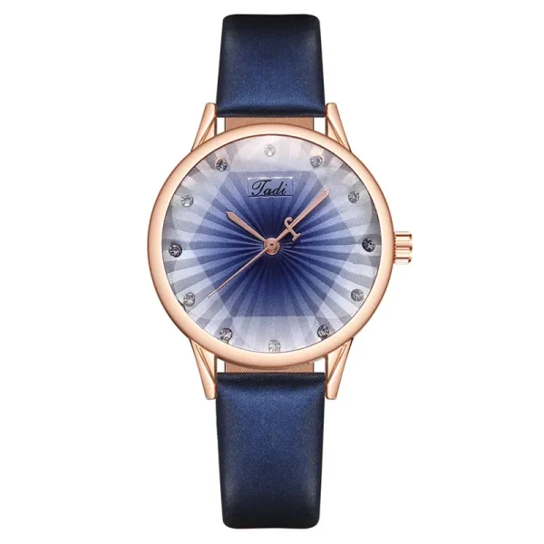 Fashion diamond ladies watch female watch quartz watch leather belt watch