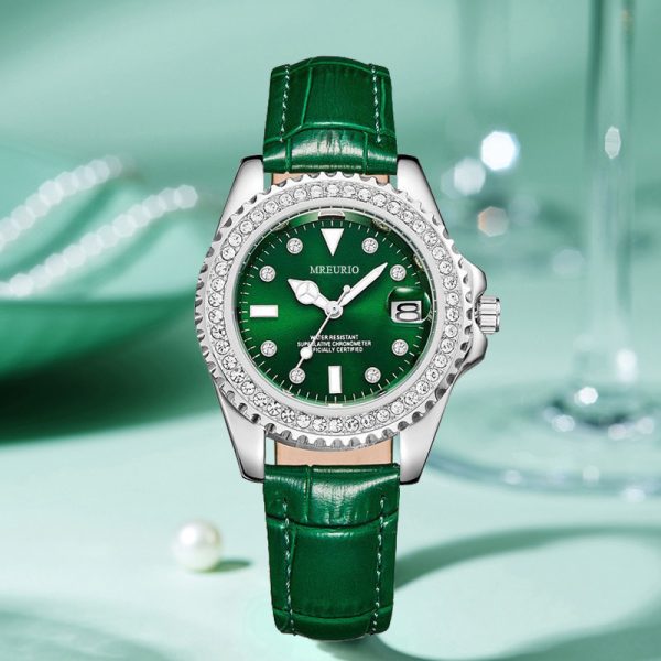 Diamond Green Submariner Ladies Watch