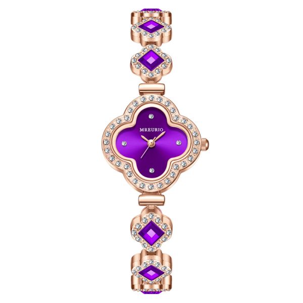 Clover quartz jade watch - 图片 11