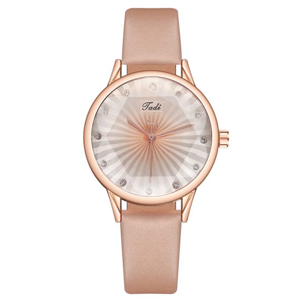 Fashion diamond ladies watch female watch quartz watch leather belt watch - 图片 10