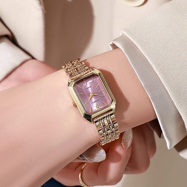Fashion square women's watch - 图片 7