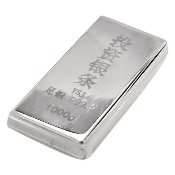 Pure silver 9999 silver bar raw material 1000g investment collection business gift engraved silver ingot broken silver ingot piece